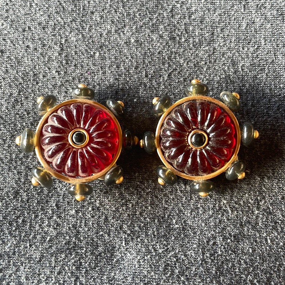 Vintage GRIPOUX FRENCH designer LOOK earrings